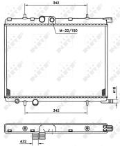 Nrf 519525 - RADIADOR ALU BRAZED CITROEN C4 04-