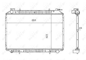 Nrf 519534 - RADIADOR ALU BRAZED NISSAN SERENA 9