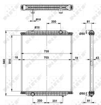  519563 - RADIADOR ALU BRAZED RENAULT TRUCKS