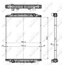 Nrf 519568 - RADIADOR ALU BRAZED IVECO EUROTECH