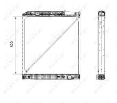  519579 - RADIADOR ALU BRAZED MERCEDES ACTROS