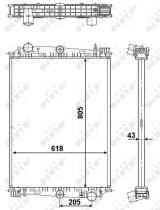  519585 - RADIADOR ALU BRAZED DAF 85CF 98-