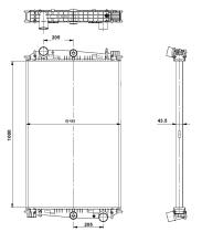 Nrf 519600 - RADIADORES TRUCK DAF DAF 85CF 98-