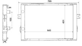 Nrf 519680 - RADIADOR IVECO DAILY I 78-