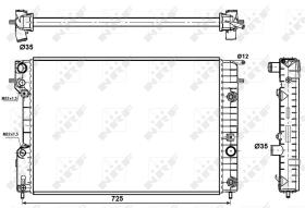 Nrf 519689 - RADIADOR ALU BRAZED OPEL VAUXHALL O