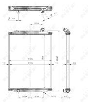  519700 - RADIADOR ALU BRAZED RENAULT TRUCKS