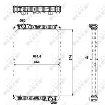  519720 - RADIADOR ALU BRAZED MERCEDES AXOR 0