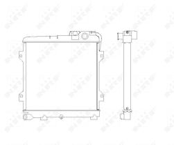 Nrf 519734 - RADIADOR ALU BRAZED BMW 320 76-