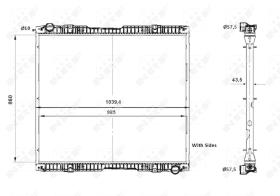  519739 - RADIADOR ALU BRAZED SCANIA R 04-