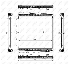  519895 - RADIADOR ALU BRAZED SCANIA P/G/R/T