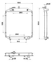 Nrf 52002 - RADIADOR RENAULT R-21 TXE Y DIESEL