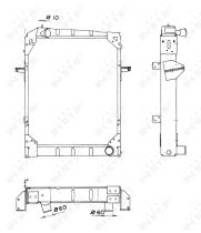 Nrf 52004 - RADIADOR CU IVECO TURBOTECH 07/1987