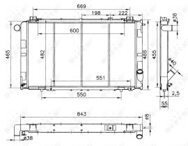 Nrf 52009 - RADIADOR CU NISSAN PATROL 260 (EBRO
