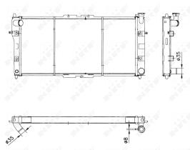 Nrf 52020 - RADIADOR ALU BRAZED FORD PROBE 93-