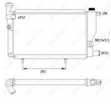 Nrf 52024 - RADIADOR ALU BRAZED PEUGEOT 205 83-