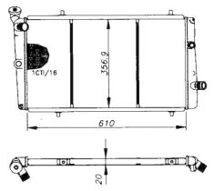 Nrf 52025 - RADIADOR PEUGEOT 309 1.1/1,4/1,6/1,