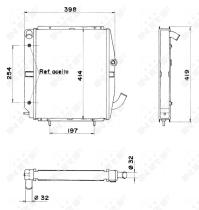 Nrf 52033 - RADIADOR CU RENAULT 11 82-