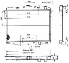 Nrf 52043 - RADIADOR FORD - NISSAN-DATSUM MAVER