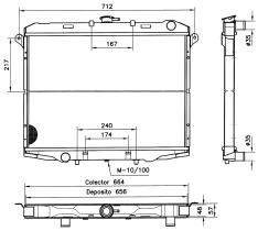 Nrf 52044 - RADIADOR FORD - NISSAN-DATSUN MAVER