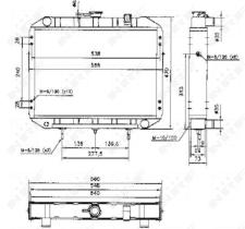 Nrf 52047 - RADIADOR CU ISUZU (GM) MIDI 88-