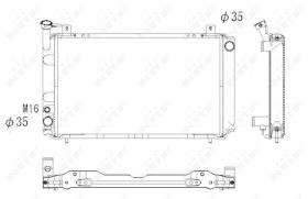 Nrf 52052 - RADIADOR CU NISSAN SUNNY 86-