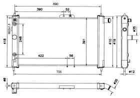 Nrf 52054 - RADIADOR DAEWOO NEXIA 95-