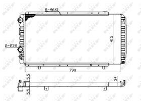 Nrf 52062A - RADIADOR ALU MECHAN CITROEN JUMPER