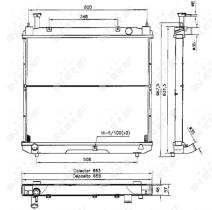 Nrf 52068 - RADIADOR ALU BRAZED TOYOTA HIACE 95