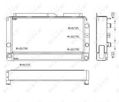 Nrf 52080 - RADIADOR LINDE FORKLIFT 350-01 H12-