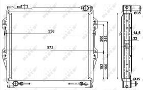  52091 - RADIADOR ALU BRAZED TOYOTA 4 RUNNER