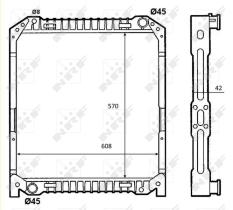  52096 - RADIADOR ALU BRAZED IVECO EUROCARGO