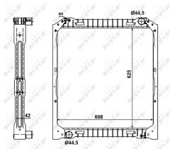  52097 - RADIADOR ALU BRAZED IVECO EUROCARGO