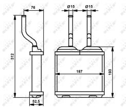 Nrf 52103 - CALENTADOR OPEL VAUXHALL COMBO 92-