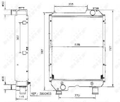Nrf 52106 - RADIADOR CU NEW HOLLAND M100