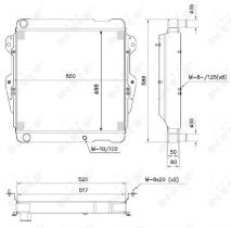 Nrf 52111 - RADIADOR CU TOYOTA LAND CRUISER 2.4