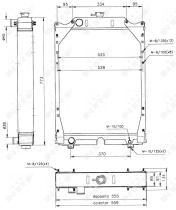 Nrf 52122 - RADIADOR CU FIAT AGRI F120