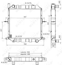 Nrf 52124 - RADIADOR CU NISSAN CABSTAR 98-