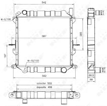 Nrf 52126 - RADIADOR CU NISSAN ATLEON 00-