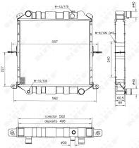 Nrf 52127 - RADIADOR CU NISSAN TRADE 96-
