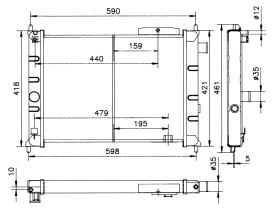 Nrf 52147 - RADIADOR OPEL ASCONA 1.6 (MODERNO)