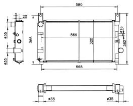 Nrf 52151 - RADIADOR FORD FIESTA DIESEL 1.8