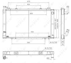 Nrf 52154 - RADIADOR ALU BRAZED NISSAN PATROL 2