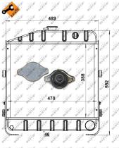 Nrf 52159 - RADIADOR CU CASE IH 433 533 633 540