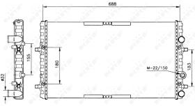 Nrf 52160 - RADIADOR ALU MECHAN SEAT CORDOBA 93