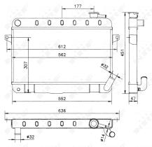 Nrf 52162 - RADIADOR CU LADA (AVTOVAZ) NIVA 76-
