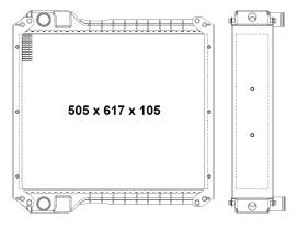 Nrf 52167 - RADIADOR ALU BRAZED JCB 3CX