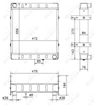 Nrf 52169 - RADIADOR CU JCB 3CX
