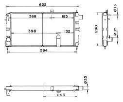 Nrf 52171 - RADIADOR OPEL CORSA 1.2