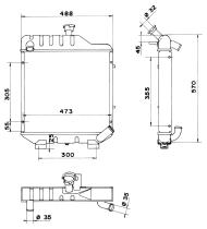 Nrf 52176 - RADIADOR MERCEDES TRUCKS 100