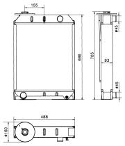 Nrf 52188 - RADIADOR CU NISSAN 6100 6120 6125